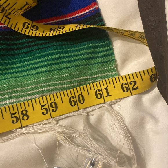 Made in Mexico Colorful Serape Blanket - Picture 2 of 7